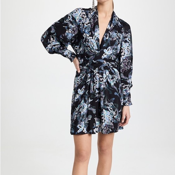 Iro || Camolla Dress In Black Multicolor